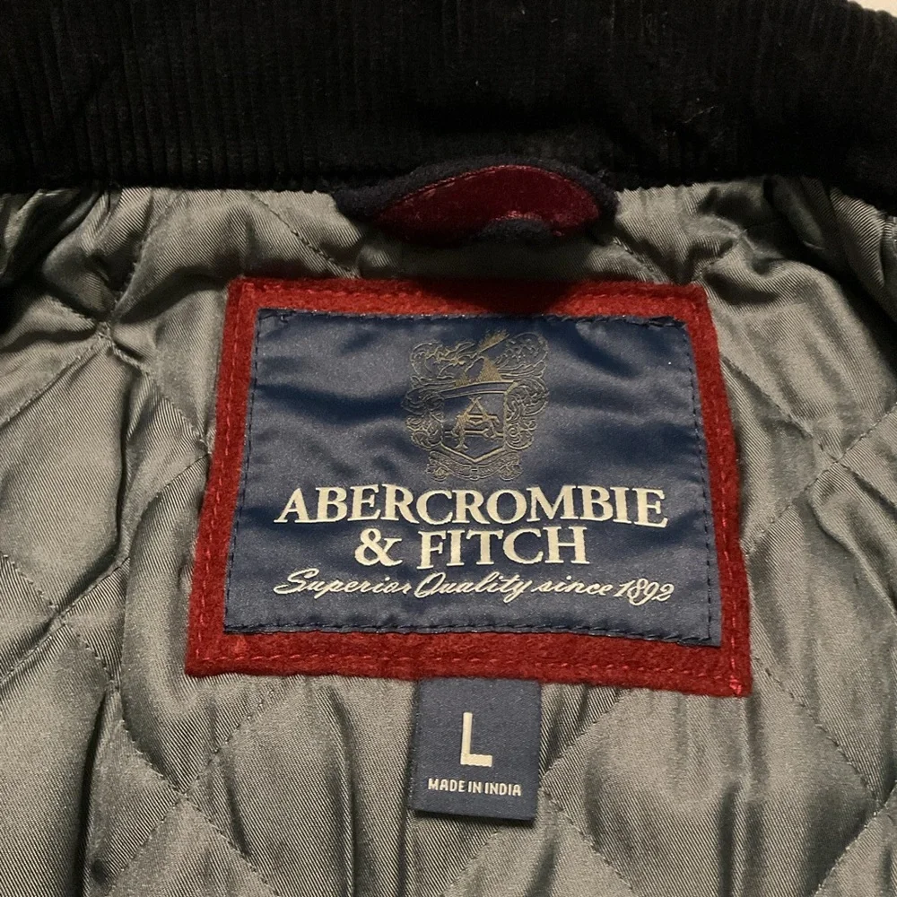 Abercrombie & Fitch‎ Men’s Wool-Blend Jacket Navy Blue